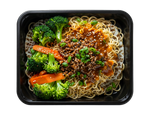 Koreansk oksekød med nudler, broccoli og gulerod – Frost