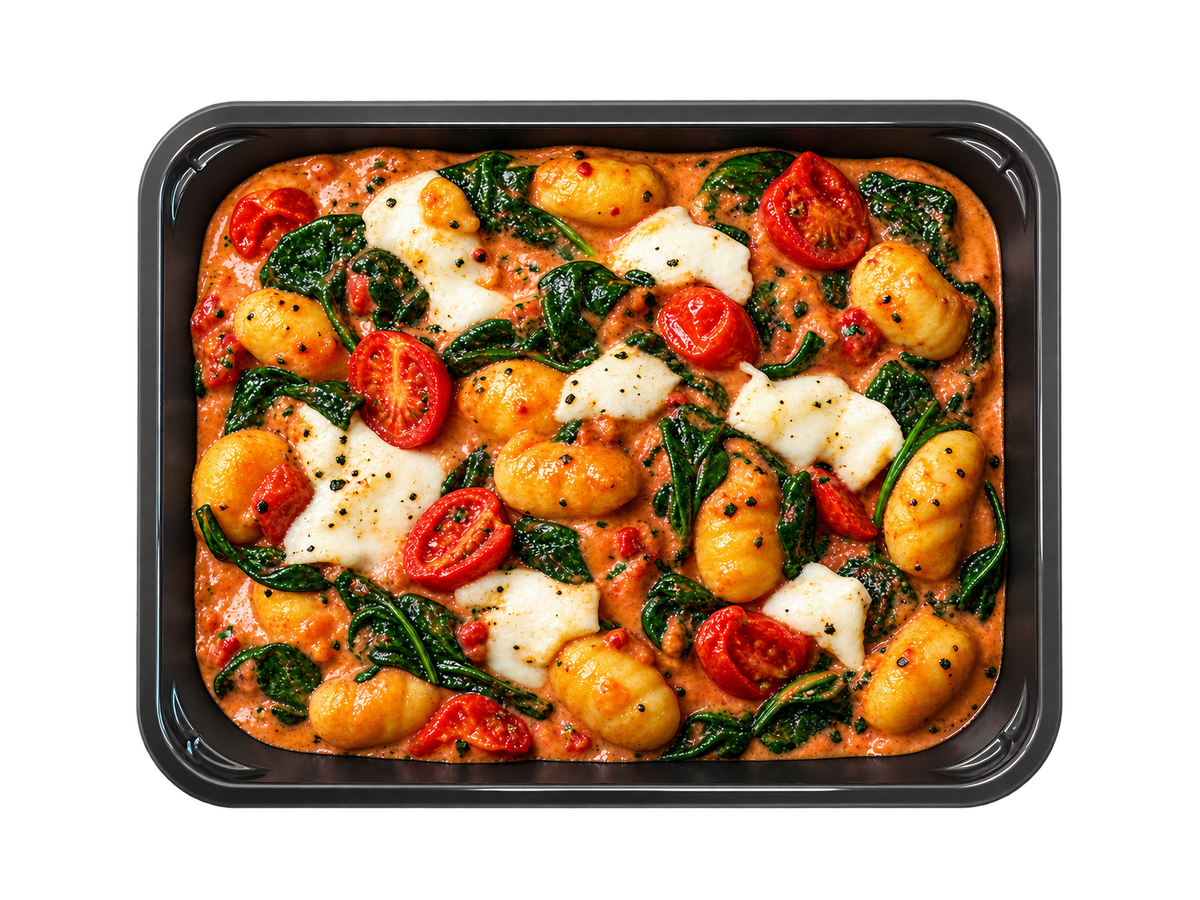 Cremet gnocchi med spinat, tomat og mozzarella – Frost