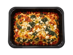 Græsk lasagne med spinat, porre og smuldret feta – Frost