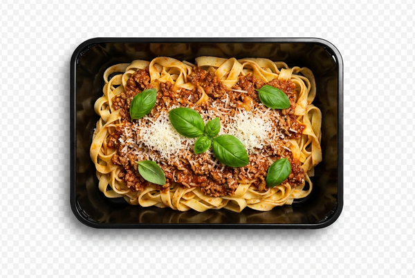 Klassisk bolognese med båndpasta og parmesan