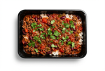 Chili con carne i fyldig tomatsauce med ris og koriander – Frost