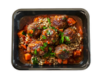 Tyrkiske oksekødboller i sauté af tomat, løg og peberfrugt med bulgur – Frost